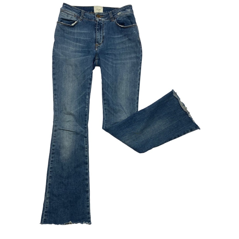 ALYSI Crème Flare Raw Hem Jeans 29